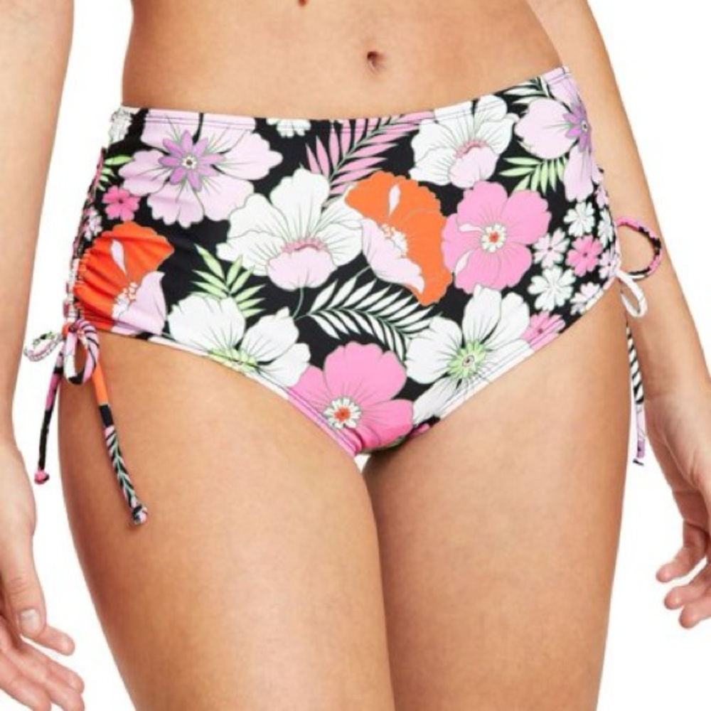 Salt + Cove Side Tie High Waist Swim Bottom